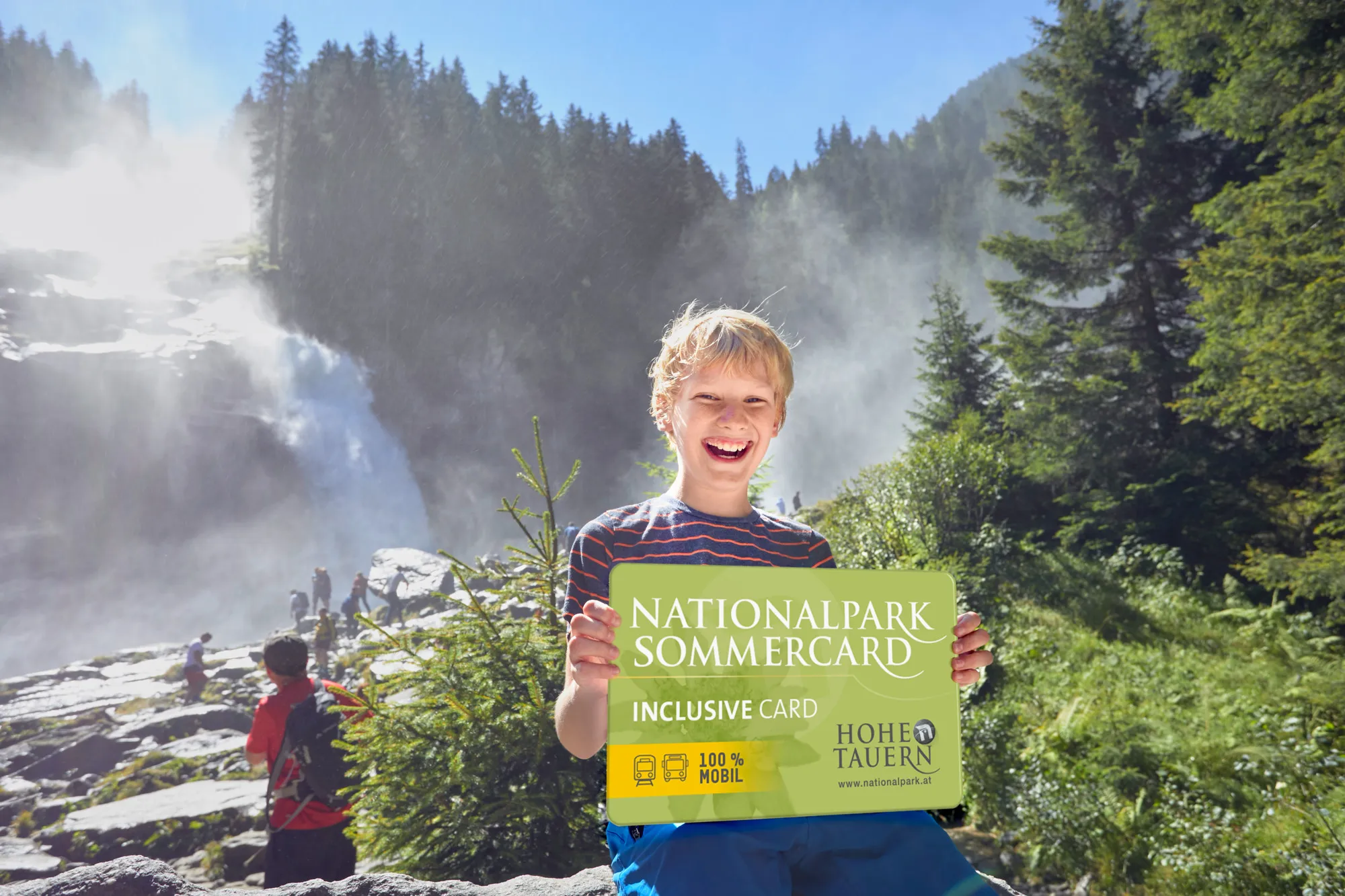 Krimmler Wasserfälle im Nationalpark Hohe Tauern – eines der schönsten Ausflugsziele im Pinzgau